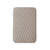 Tapis De Bain Motif Chevron Rétro Cool (Devant (Vertical))