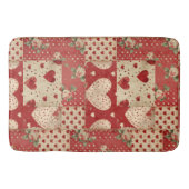 Tapis De Bain Motif Chic Red Patchwork (Devant)