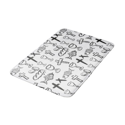 Tapis De Bain Motif chrétien (Angle)
