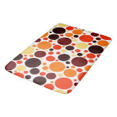 Tapis De Bain Motif circulaire rétro (Angle)