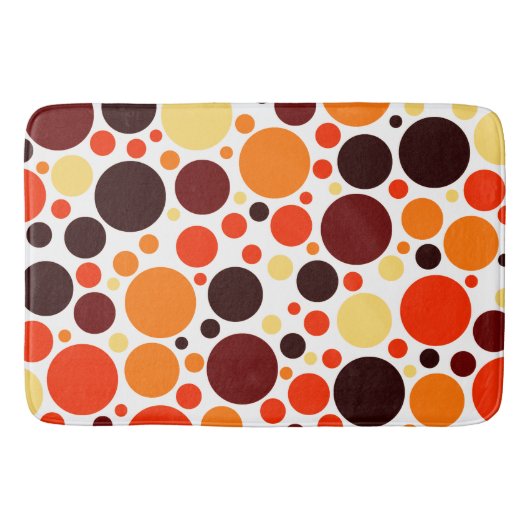Tapis De Bain Motif circulaire rétro (Devant)