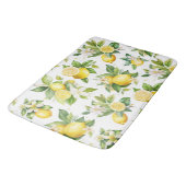 Tapis De Bain Motif citron, Fleurs de citron, Feuilles, Citrus (Angle)
