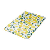 Tapis De Bain Motif citron jaune aquarelle (Angle)