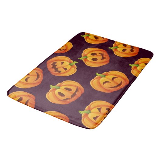 Tapis De Bain motif citrouille (Angle)