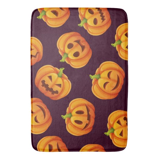 Tapis De Bain motif citrouille (devant Vertical)
