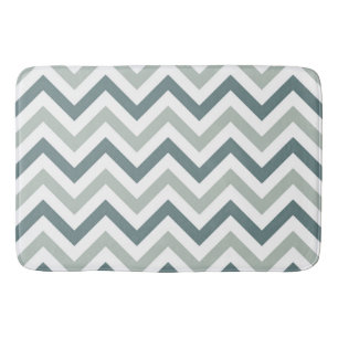 Tapis De Bain Motif classique Chevron en nuances de gris et de T