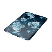 Tapis De Bain Motif classique de rose de bleu (Angle)