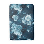 Tapis De Bain Motif classique de rose de bleu (Devant (Vertical))