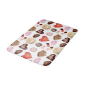 Tapis De Bain Motif Coeur de chocolat moderne (Angle)