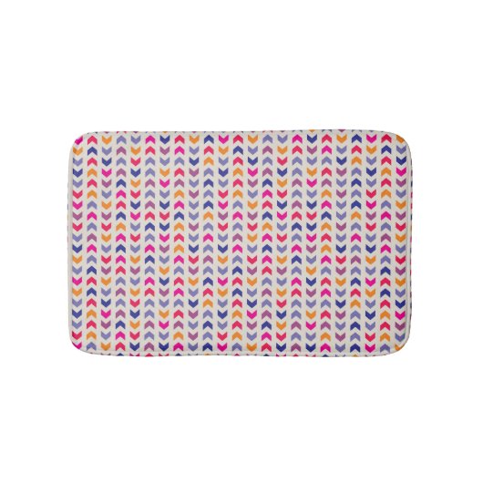 Tapis De Bain motif coloré Aztec Chevron (Devant)