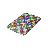 Tapis De Bain Motif coloré vibrant brillant (Angle)