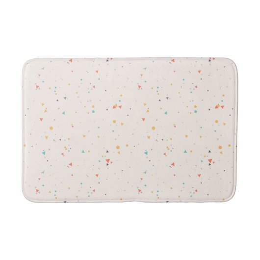 Tapis De Bain Motif Confetti Dots & Triangle (Devant)