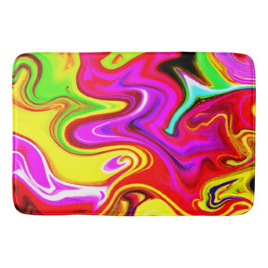 Tapis De Bain Motif Couleur éclat (Devant)