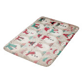 Tapis De Bain Motif courbé des Snowmen (Angle)