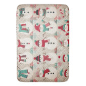 Tapis De Bain Motif courbé des Snowmen (devant Vertical)