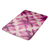 Tapis De Bain Motif courbé Poinsettia rose (Angle)
