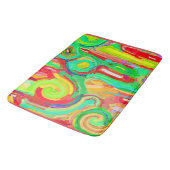 Tapis De Bain Motif d'abstraction coloré (Angle)