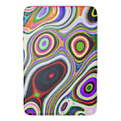 Tapis De Bain Motif d'abstraction coloré (devant Vertical)