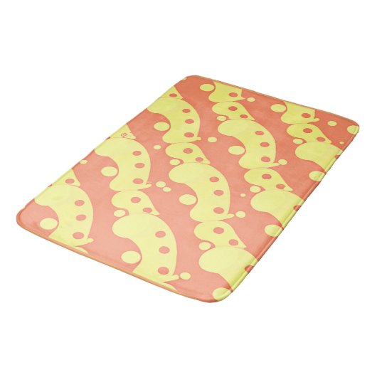 Tapis De Bain Motif d'abstraction coloré éblouissant (Angle)