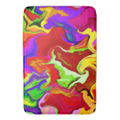 Tapis De Bain Motif d'abstractions colorées (devant Vertical)