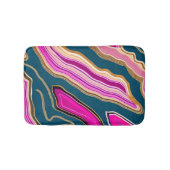 Tapis De Bain Motif d'agate rose et bleu (Devant)