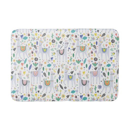 Tapis De Bain Motif d'alpaga de griffonnage (Devant)
