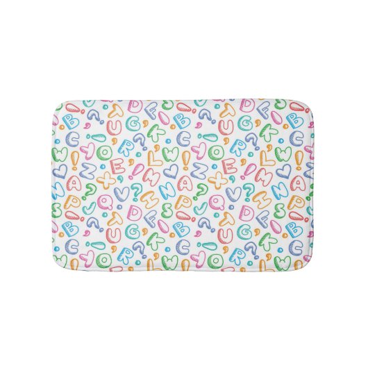Tapis De Bain motif d'alphabet (Devant)