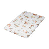 Tapis De Bain Motif d'amis animaux de bois mignon (Angle)