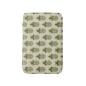 Tapis De Bain Motif d'ananas de Khaki (Devant (Vertical))