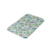 Tapis De Bain Motif d'animaux marins Turquoises (Angle)