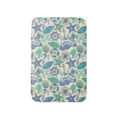 Tapis De Bain Motif d'animaux marins Turquoises (Devant (Vertical))