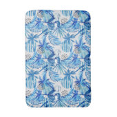 Tapis De Bain Motif d'aquarelle bleu clair (Devant (Vertical))