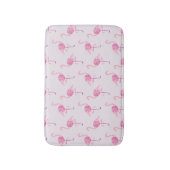 Tapis De Bain Motif d'aquarelle rose Flamant rose (Devant (Vertical))