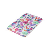 Tapis De Bain Motif d'aquarelle tropicale (Angle)