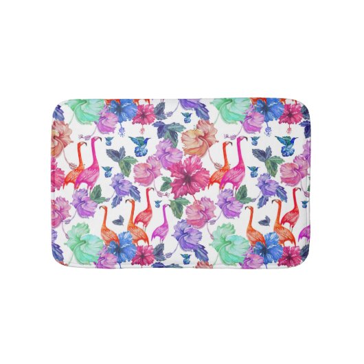Tapis De Bain Motif d'aquarelle tropicale (Devant)