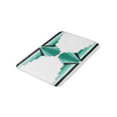 Tapis De Bain Motif d'art déco en verts (Angle)