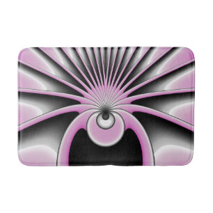 Tapis De Bain Motif d'art fractal Abstrait moderne