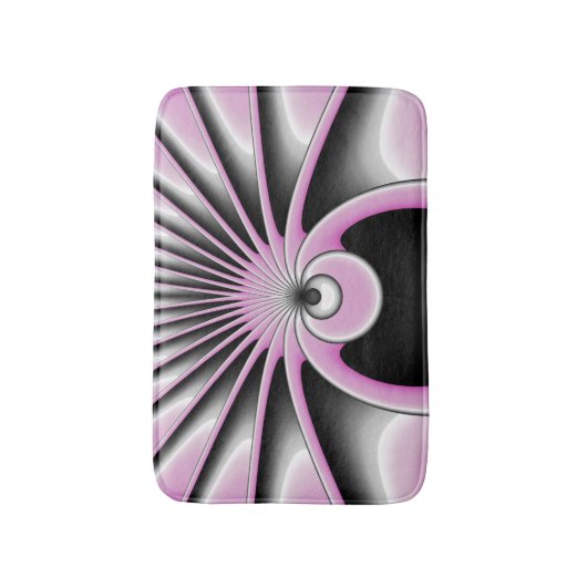 Tapis De Bain Motif d'art fractal Abstrait moderne (Devant (Vertical))