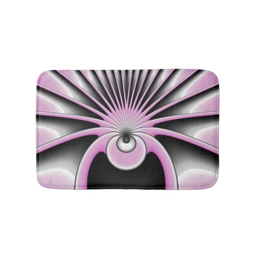 Tapis De Bain Motif d'art fractal Abstrait moderne (Devant)