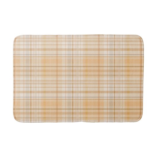 Tapis De Bain Motif d'automne citrouille épice Plaid (Devant)