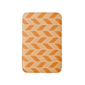 Tapis De Bain Motif d'automne moderne Orange Peach (Devant (Vertical))