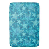 Tapis De Bain Motif de bain Aqua Blue Starfish (devant Vertical)