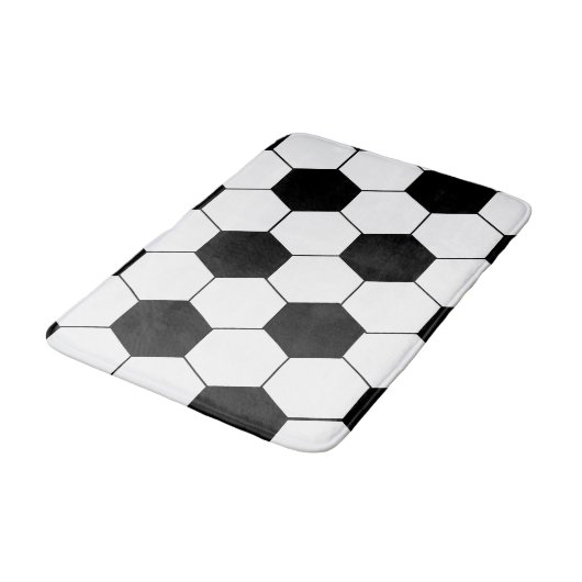 Tapis De Bain Motif de balle de football (Angle)