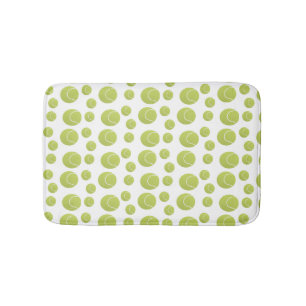 Tapis De Bain Motif de balles de tennis vertes