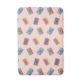 Tapis De Bain Motif de bande audio Retro Neon (Devant (Vertical))