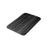 Tapis De Bain Motif de bande de style noir/blanc (Angle)