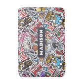Tapis De Bain Motif de bandes dessinées de College (Devant (Vertical))
