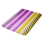 TAPIS DE BAIN MOTIF DE BARRE COLORÉ (Angle)