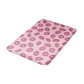 Tapis De Bain Motif de beigne rose (Angle)