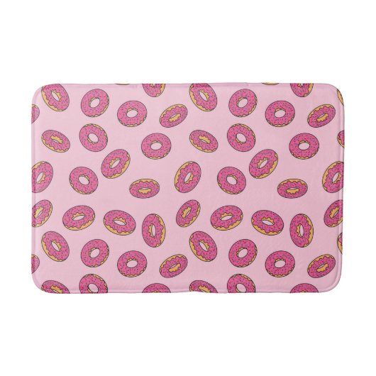 Tapis De Bain Motif de beigne rose (Devant)